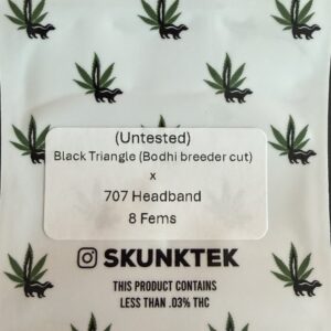 Black Triangle (Bodhi breeder cut) x 707 Headband